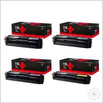 119 C&C 삼성 재생토너 CLT-504S 4색 1SET 검정 2.5K 컬러 1.8K CLP-415N, 단일 수량