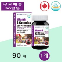 네이처그랜드 가족 비타민 B3 B5 B7 B9 컴플렉스 부모님 중년 직장인 90정 1개