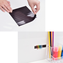 힘찬쇼핑_ 재단 되어 있어 붙이기만 하면 되는 자석조각고무 스티커 4종 ( 15x10 / 30x10 / 15x15 / 75x15), 20개입