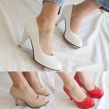 [슈썸] 빅사이즈가능 여성구두 펌프스 여자하이힐 8.5cm P216