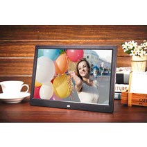 전자액자 스마트 디지털액자 가족 15 인치 화면 led 백라이트 hd 1280800 사진 프레임 앨범 사진 음악 영화 전체 기능, 영국 플러그, 블랙16GB