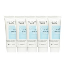 미키움 마일드 안티 유브이 저자극 데일리 선크림 선블록 60ml x1개-무료배송, 5개