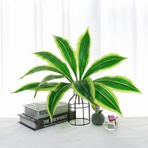 인조야자수 인테리어조화꽃 인조대나무 대형인조나무 야자수조화 36cm 3 머리 열대 야자, c 냄비 없이