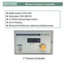 수동/반자동 롤 직경 장력 컨트롤러 4A 및 홀 센서 마그네틱 파우더 브레이크 클러치 전위차계 PLC 제어, TB-200S 0-3A
