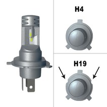 JEXITO-H19 Led 헤드라이트 Canbus H4 모토 자동차 조명 팬리스 LED 안개등 6000K 헤드램프 전구 폭스바겐, 02 H19