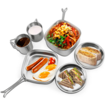 캠핑 사각 냄비 코펠 시에라 백패킹장비 캠핑용식기그릇세트