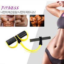 지니홀딩스 바디 스트레칭 4줄 전신 튜빙밴드 근력밴드 복부운동 홈트 다이어트, 퍼 플