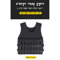 TANI 헬스 웨이트조끼 무게조절 중량조끼, 10KG