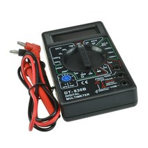 DT830B AC/DC 디지털 멀티 미터 750V/1000V 전압계 옴 테스터 높은 안전 휴대용 Esr, Black, 1개