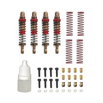 FMS 1/24 FCX24 MOGRICH RC 크롤러 자동차 용 금속 오일 충격 흡수기 댐, 한개옵션0