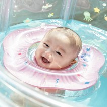 [4개월아기목튜브] 이오맘 신생아 아기 수영장 베이비 스위밍 풀장 목튜브 EOMOM-001, 소형 투명 (70x70), 목튜브 구매안함