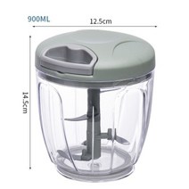 곡물 분쇄기 가정용 가루 도토리 콩 분말 500900ml 마늘 쵸퍼 수동 회전 과일 야채 커터 쵸퍼 슬라이서 마늘 필러 그라인더 블렌더 고기, 녹색 900ml
