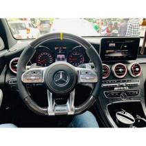벤츠 AMG 스티어링 핸들 C43 A45 CLS400 S65 G63 GLS450 GLC300 CLA, AMG 가죽 신형 핸들