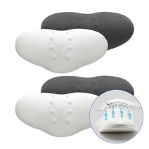 슬룸 허리베개 기능성 8포인트 지압 공법 요추 디스크 인체공학 메모리폼 하루수면연구소 베개, [10%추가할인] 허리베개 2개