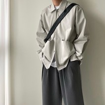 르위 남성용 데일리 코튼 트러커 오버핏 캐주얼 자켓 아우터 2colors