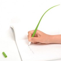 감성문구 잔디풀 볼펜-색상랜덤발송 실리콘 모양, 상세페이지 참조