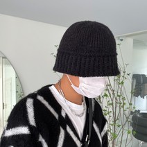 FAN 알파카 울 니트 벙거지 버킷햇_(10color) 빅사이즈 대두가능 미니멀 스트릿