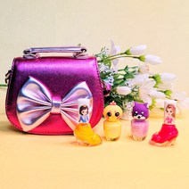 어린이 화장품 선물세트 4세 5세 6세 여아 유치원 선물, 핸드백(로즈레드)+매니큐어4종세트