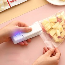과자봉지 비닐 PVC필름 접착기 실링기 가정용 업소용 밀봉기 미니 열 가방 씰링 기계 패키지 실러 액세서리 열 플라스틱 식품 가방 폐쇄 휴대용 주방 액세서리, 분홍색