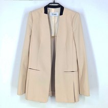 빈티지다온 주크 여 노카라 폴리 오픈형 춘추 자켓 베이지