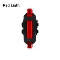 자전거 전조등 라이트 방수 고속 충전 도로 안전 경고 후미등, 2.red light