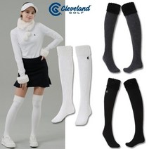 [클리브랜드골프] 울혼방소재 날개사 장식 여성 골프 니삭스골프양말골프용품_CGKWKS1219, CGKWKS1219 M그레이