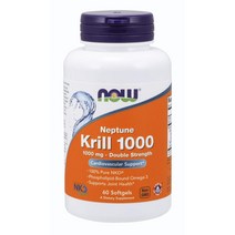 NOW Food Krill 1000 나우푸드 넵튠 크릴 오일 1000 60정, 1개
