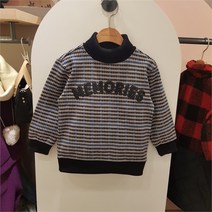 컬리수 SH04 모던체크반목맨투맨 C214TSG53P BR