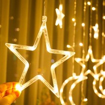 LED 간판 행잉 별모양 LED 장식전구 창문 장식 무드등 홈카페 홈바 조명 캠핑 줄조명 파티조명, 상세페이지 참조
