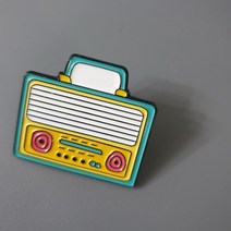 뱃지 복고 라디오 빈티지 카세트테이프 캐릭터 패션 브로치 배지 가방꾸미기