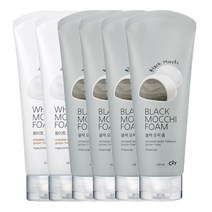 C2Y 대용량 모찌 휩 폼클렌저 220ml X 3개 (건성/지성 선택가능), 2개, 화이트1개+블랙2개