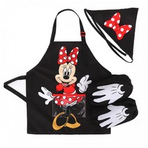 미니캐릭터 준비물 두건 토시 앞치마 3종세트 키즈용 쿠키만들기 예쁜