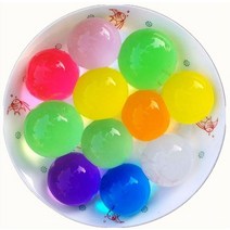 소일 100pcs 대형 혼합 색상 크리스탈 진흙 하이드로 겔 크리스탈 토양 야외 물 구슬 꽃병 토양 분재 식물 성장 마법의 공 아이의 장난감, 믹스 10pcs