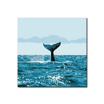 DIY캔버스페인팅 명화그리기 유화 세트 그림 액자, E71_웨일테일