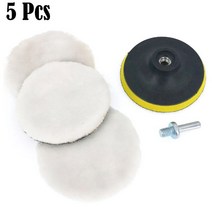 자동차 무선샌딩기 광택기 광택패드 폴리싱기 5pcs 세트 유니버설 자동차 폴란드어 패드, 4인치 100mm
