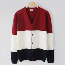 [빅사이즈] 캐시 블록 가디건 (MDCD716DE)