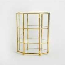 아크릴 케이스 프라모델 피규어 운동화 건담 장식장 보관함 동전 수집 악세사리 상자 hexagon transparent glass jewelry box wedding ring, c