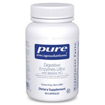 퓨어 인캡슐레이션 Digestive Enzymes Ultra 베타인 효소 90 캡슐, 1통, 90개입