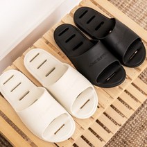 1+1 완벽한 물빠짐 국산 업그레이드형 독성없는 욕실화 4color, 남여공용M-블랙, 남여공용M-아이보리