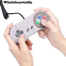 게임패드 조이스틱 xbox컨트롤러 새로운 슈퍼 클래식 유선 usb 게임 컨트롤러 게임 패드 pc 노트북 컴퓨터 windows snes 게임 제어, 한개옵션1