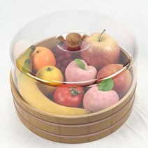 초밥접시 케이크돔커버 멜라민 밧드 트레이 플레이트 예쁜그릇 투명푸드커버 음식덮개 세트, 선택하세요:투명푸드커버멜라민원형받침세트
