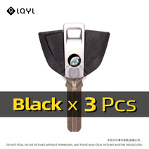 3Pcs 오토바이 열쇠 교체 키 BMW F800R K1300GT K1200R F650GS F800GS S1000RR R1200GS R1150, 04 3 PCS Black