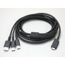 파워케이블 DPUSB Cable for Pimax Vision 5K Super X VR Headset with USBPowered Models, 01 Black_01 4.5 m