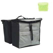VINCITA Top Load 더블 패니어 방수 사이클링 사이드 백 - 레인 .. 정품보장, Light Gray/Black