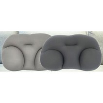 바른수면 마이크로 에어볼 수면베개 캠핑용품 여행용, 연회색