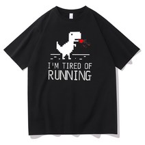 아두이노 Frontend 프로그래머 셔츠 Chrome Dino Geek 해커 코더 선물 웹 개발자 Tshirt Mens Cotton Tee I, 01 Black_06 XXXL