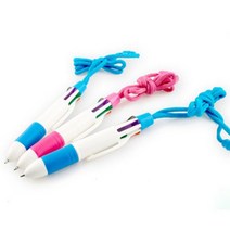 6색 목걸이 볼펜 1.0mm X 500개, 없음