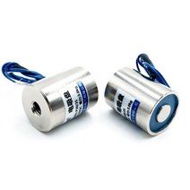 전자석 초강력 소형 마그네틱 원형1PCS P20/25 홀딩 전자석 리프팅 서커 3Kg/30N 24V DC12V 솔레노이드 전, 01 12V