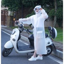 뉴이즈 흰색 투명 트랜드 여성 우비