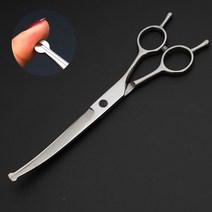 애완 동물 미용 가위 개 머리 도구 세트 전문 트리밍 가위 구부러진 가위 테디 이발 마술 애완 동물 가위, A2, 7 인치